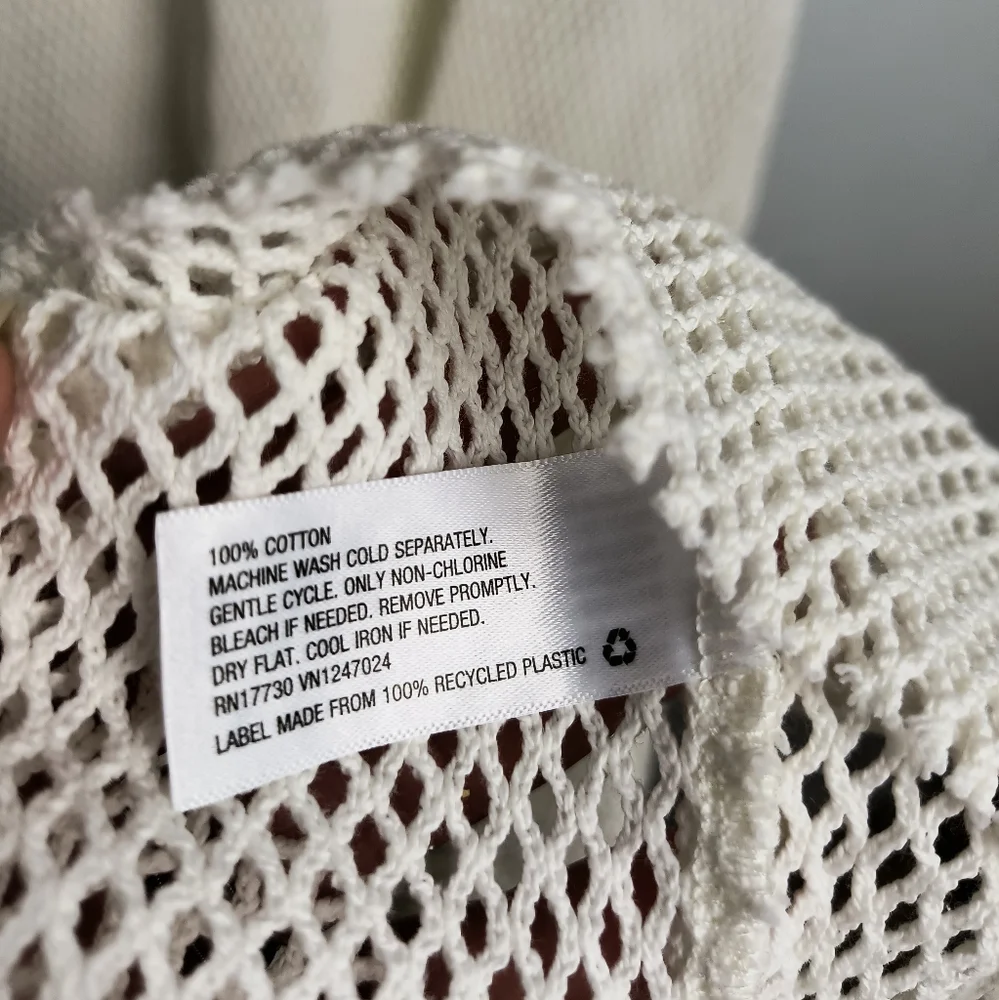 FeNoel Target 🎯 Crochet Cover Up Maxi Dress Tan 2X_5